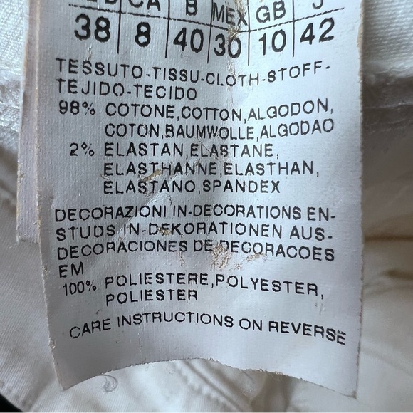 Weekend Max Mara White Pants Size 8 - Picture 10 of 11